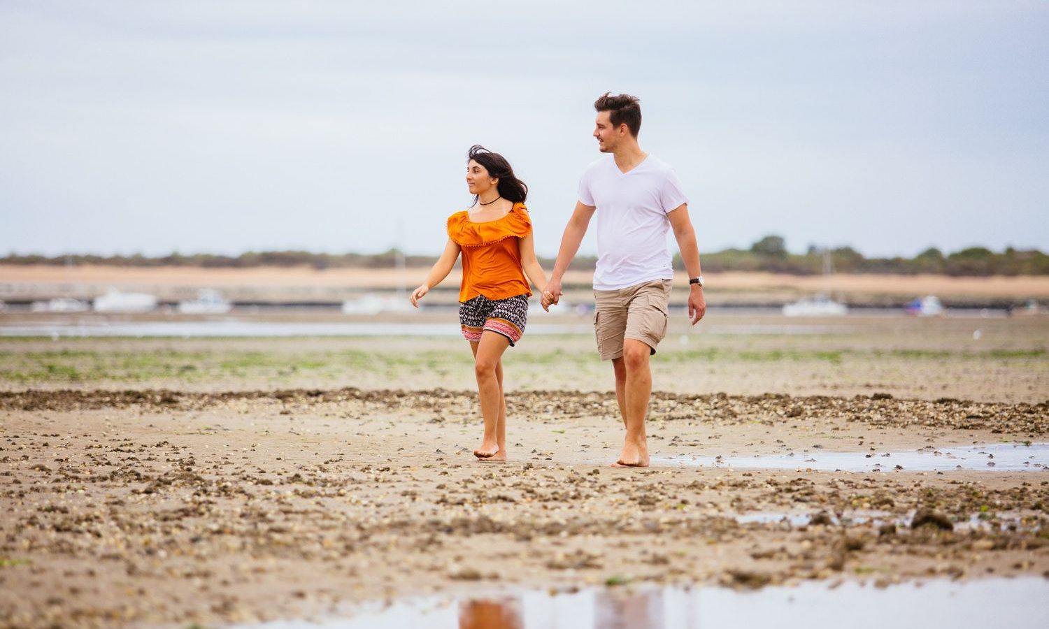 Het estuarium van de Orne, een levend schilderij