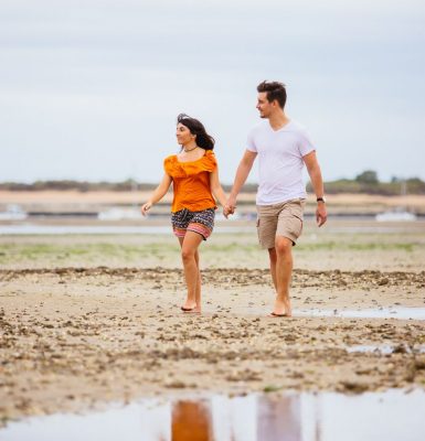 Het estuarium van de Orne, een levend schilderij