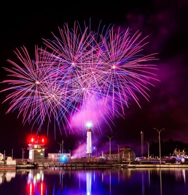 Het vuurwerk van de zomer