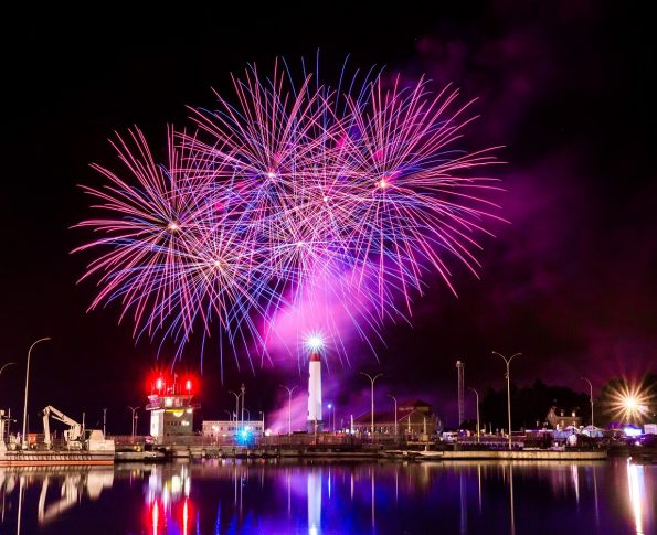 Het vuurwerk van de zomer