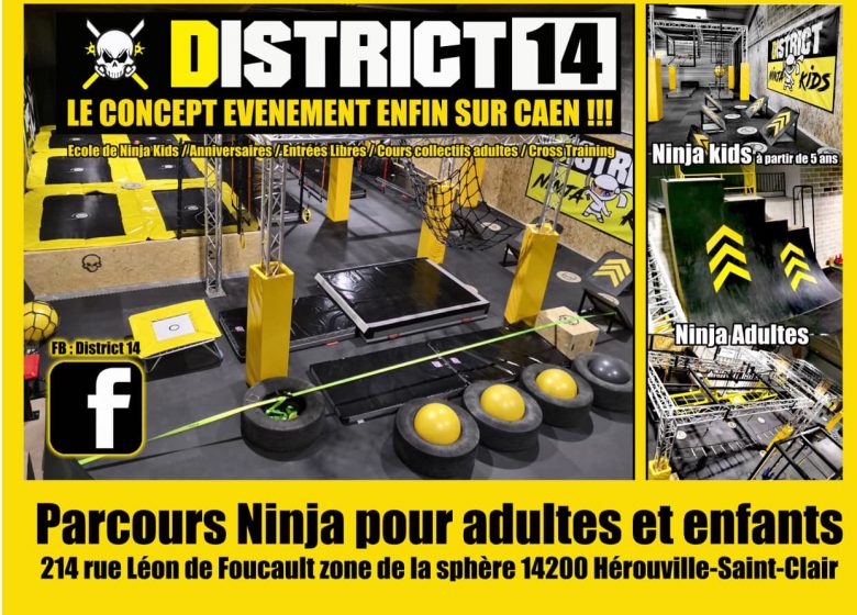 District 14 Parcours Ninja à Hérouville Saint Clair près de Caen en Normandie