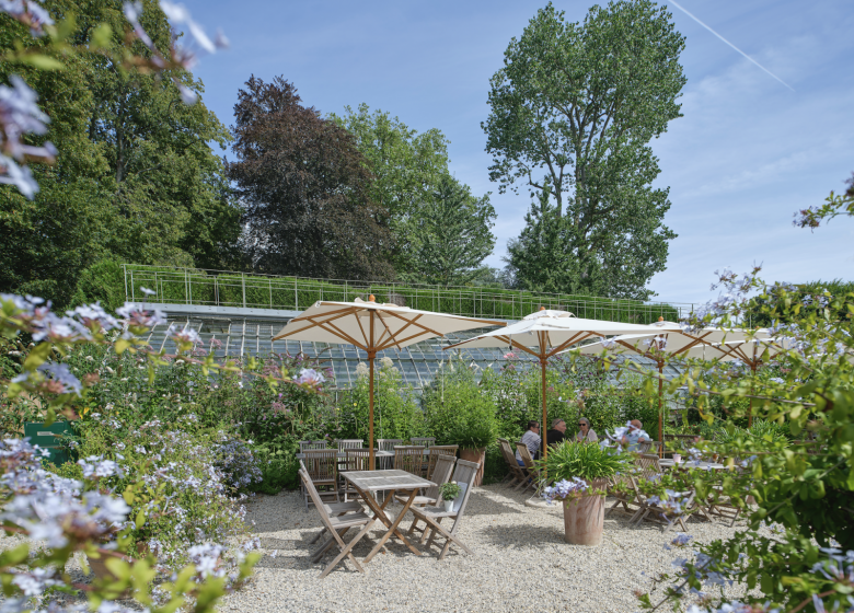 La crêperie des jardins du château de Boutemont à Ouilly le Vicomte à côté de Lisieux en Normandie