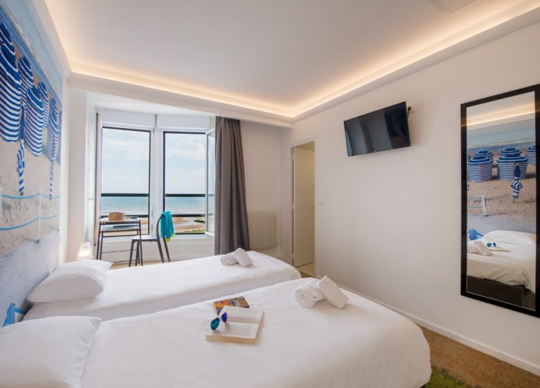 Chambre twin vue mer