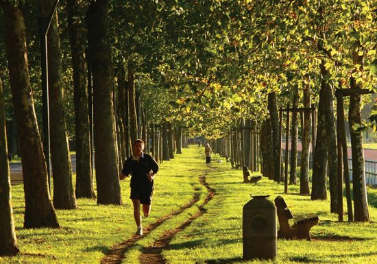 Jogging autour de la prairie à Caen