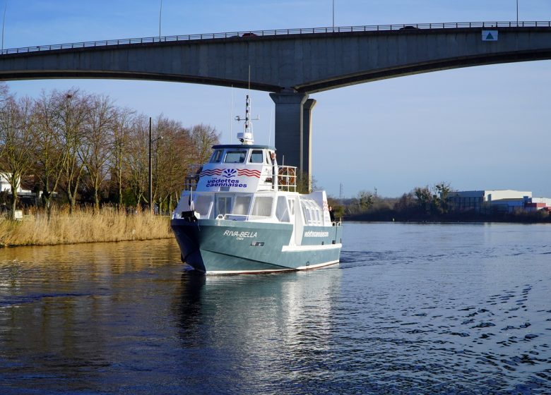 Balade sur le canal de Caen à la mer en Normandie avec les Vedettes Caennaises