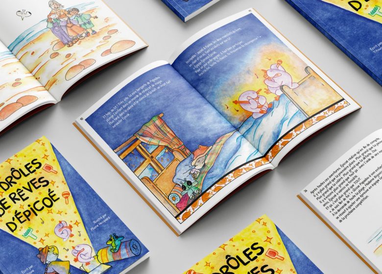 Mock Up livre Les drôles de rêves d’Épicoé