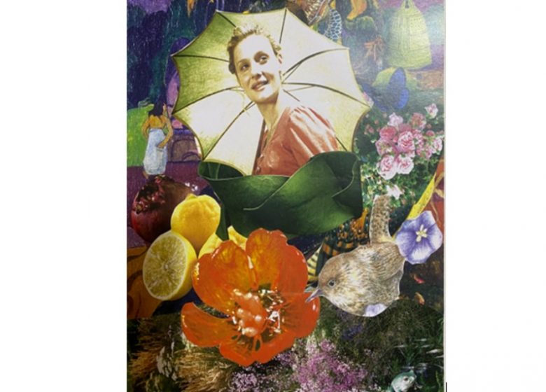 Collage artistique sur le thème du jardin 