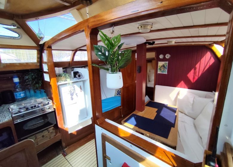 Balade en mer avec skipper à bord du bateau Le Saga Ouistreham Normandie