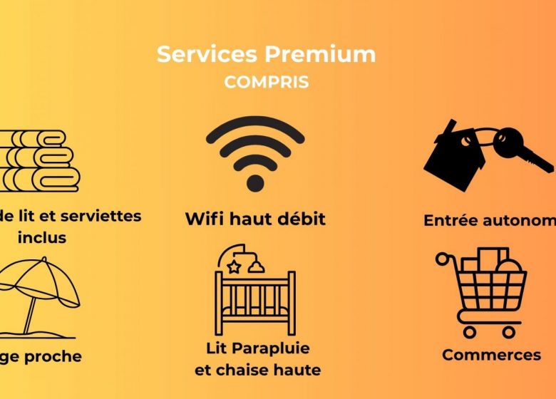 Gîte Le Pommier Hermanville sur mer Normandie Services Premium